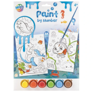 Obrázek z Malování podle čísel A4 - ryby 